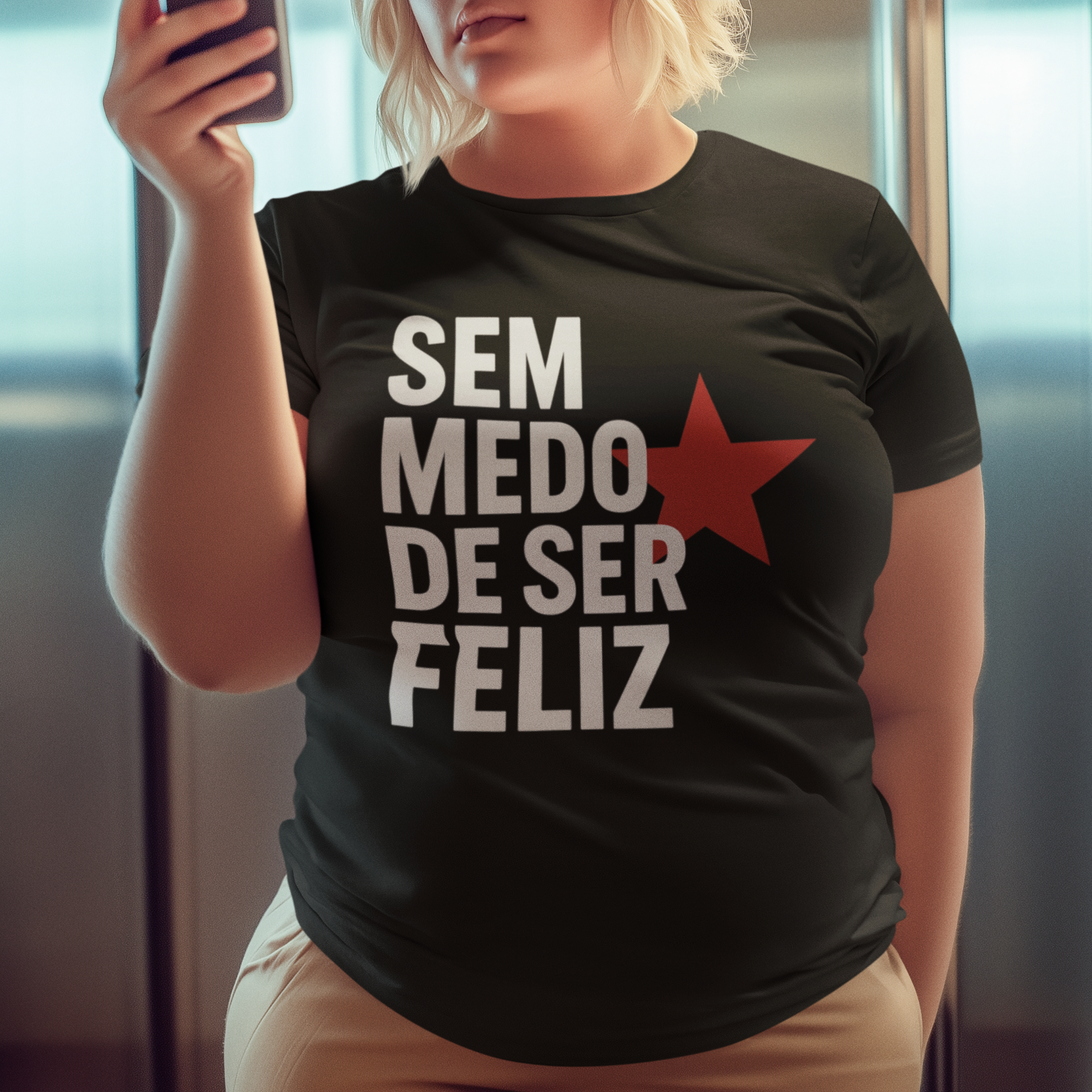 T-shirt Plus Size SEM MEDO