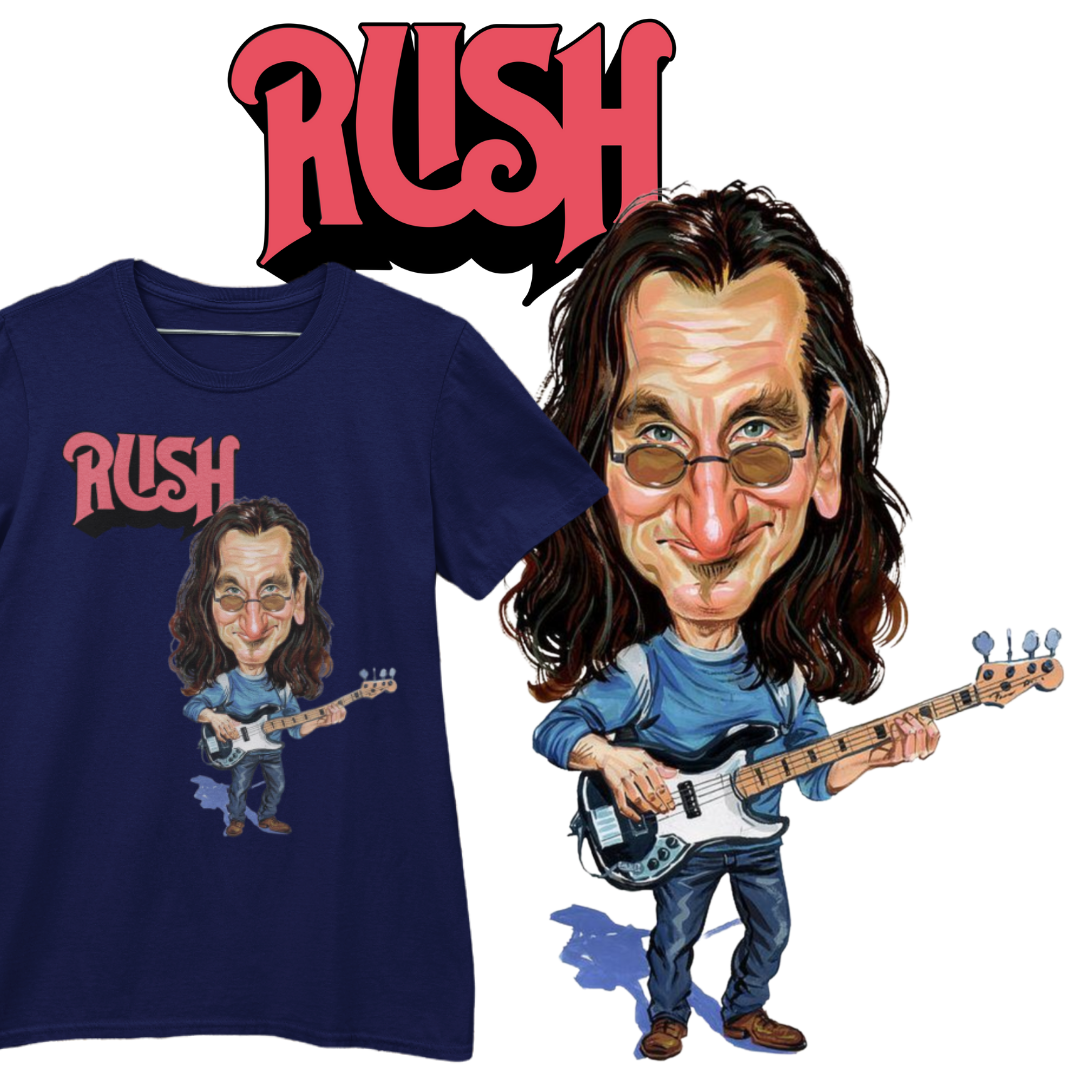 TSHIRT QUALITY Rush Geddy Lee R70,90 em Hell Camisetas