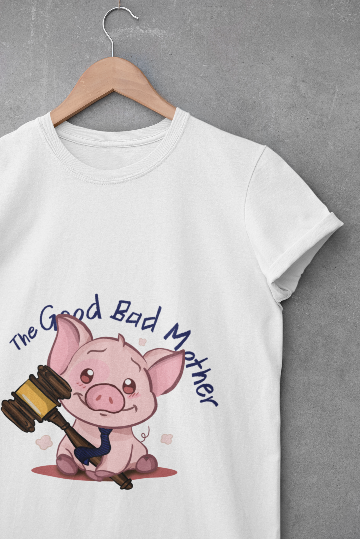 Pig - Branca (estampa grande) [THE GOOD BAD MOTHER]