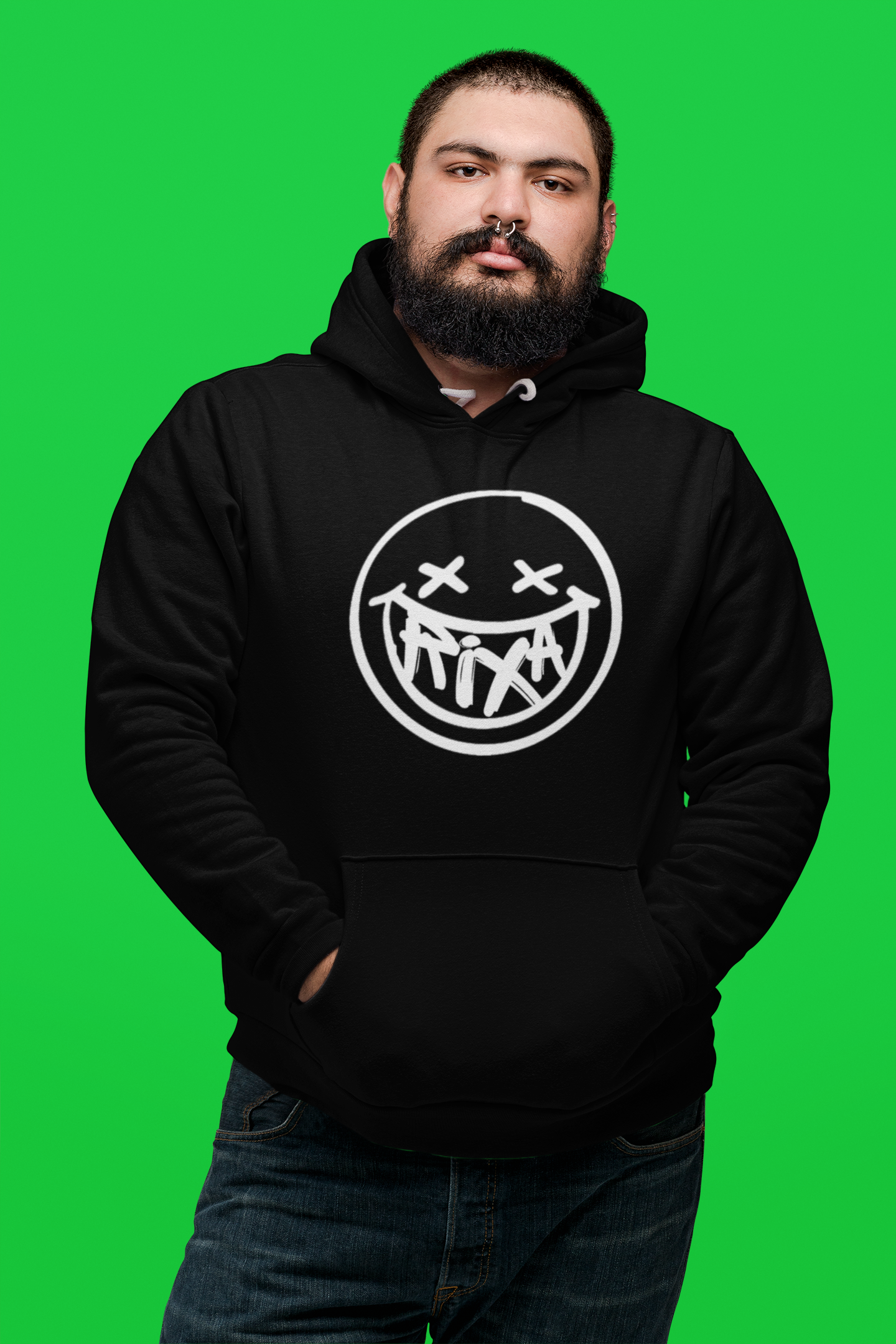 Moletom Canguru - Smile Branco