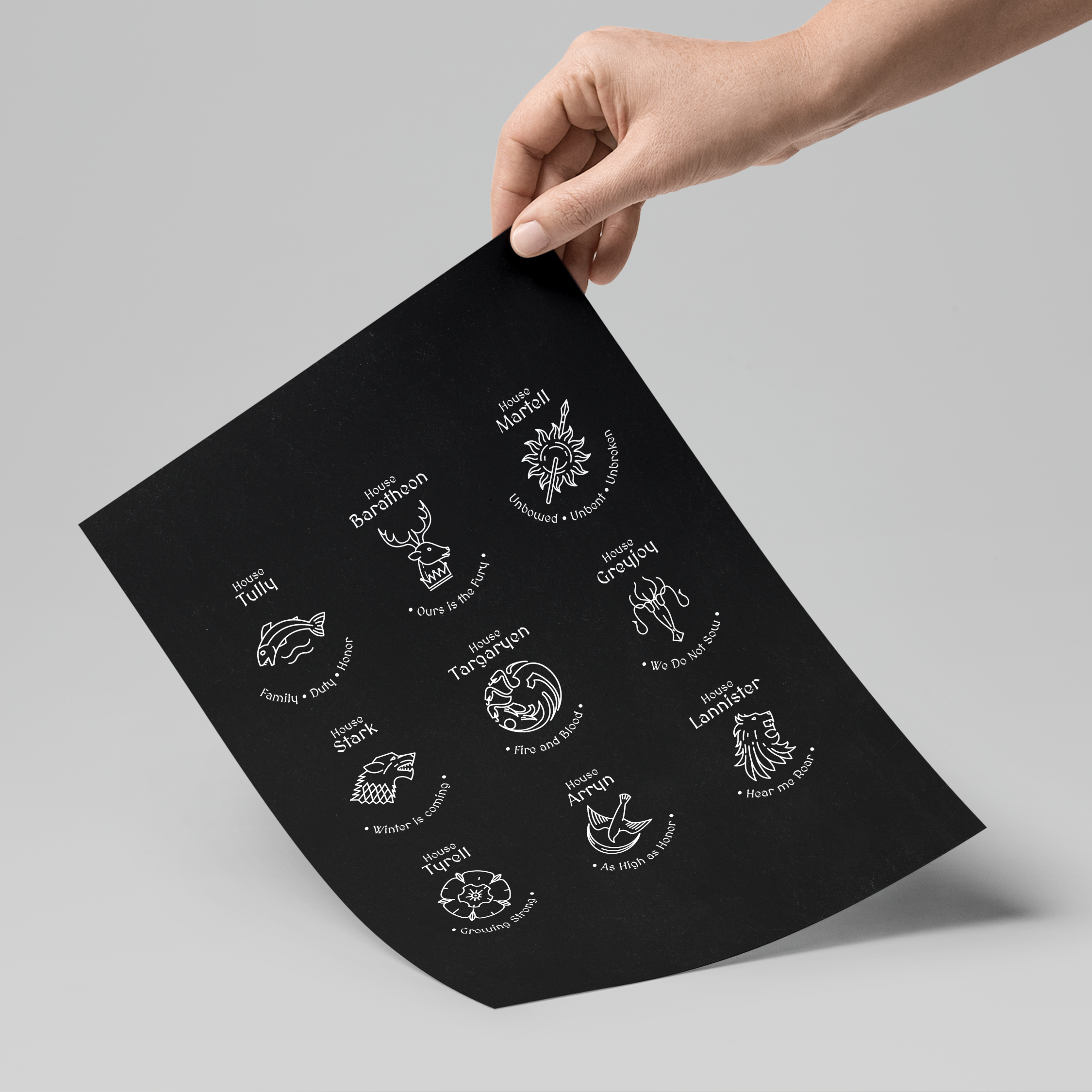 Poster As Grandes Casas de Westeros