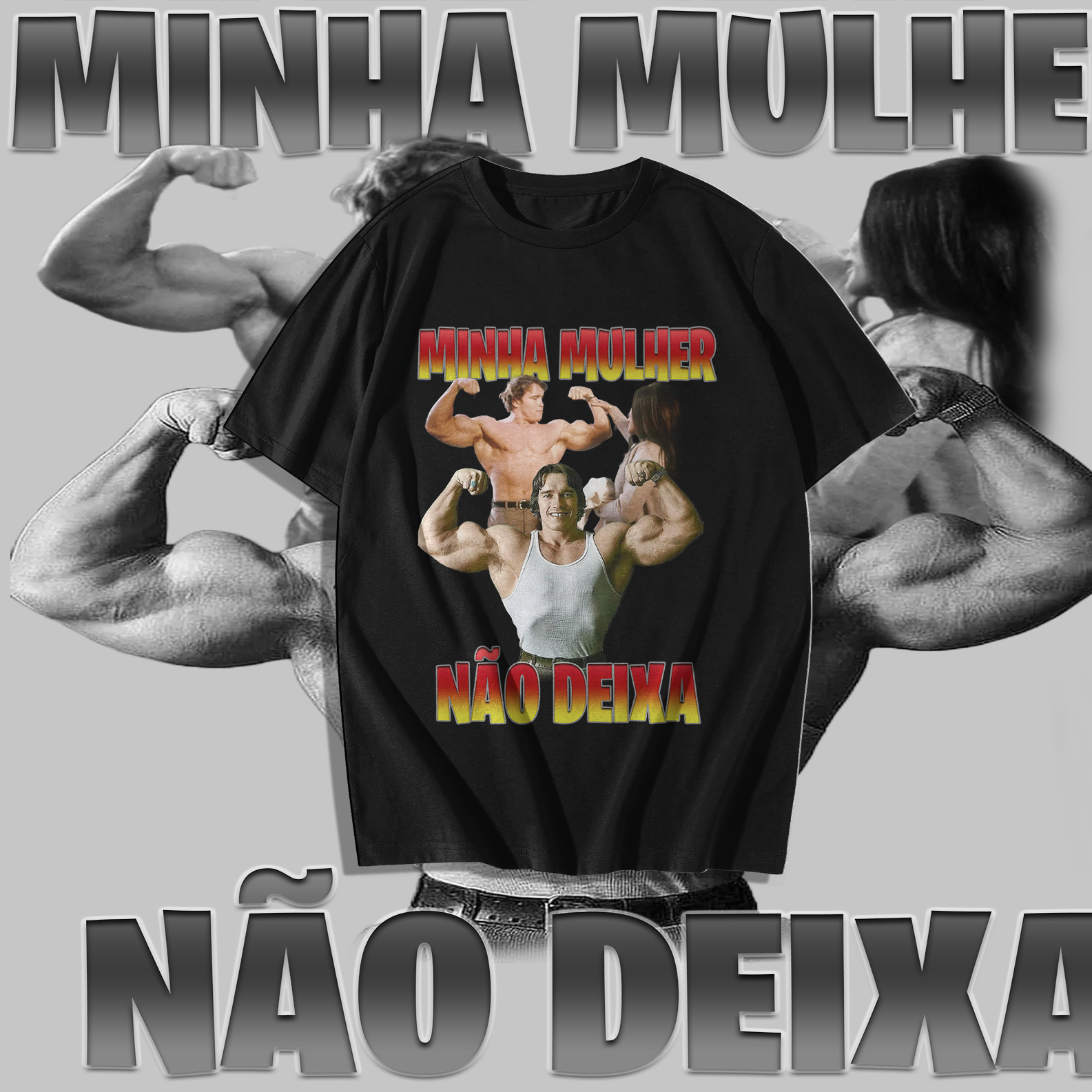 Camiseta - Minha mulher não deixa