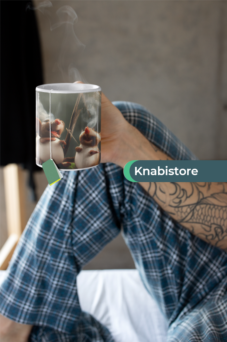Caneca de Cerâmica - Ratos Chapados