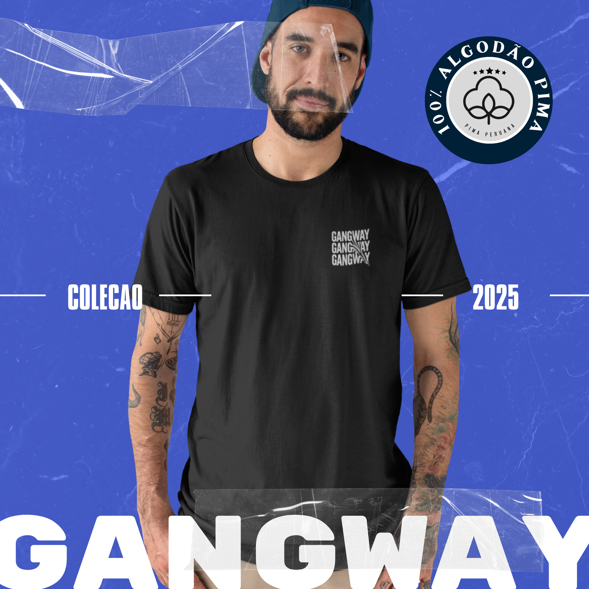 GANGWAY WHITE POCKET PIMA