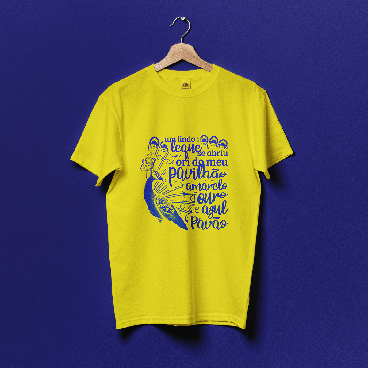 Unidos da Tijuca 2025: Amarelo ouro e azul pavão - Versão azul