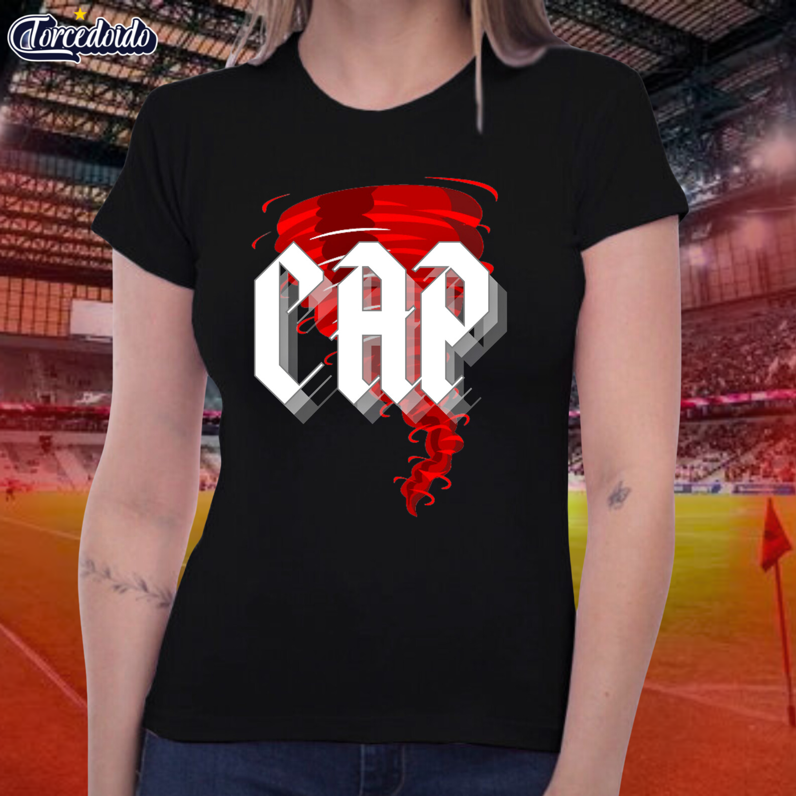 Camiseta Baby Look Furacão CAP - Athletico
