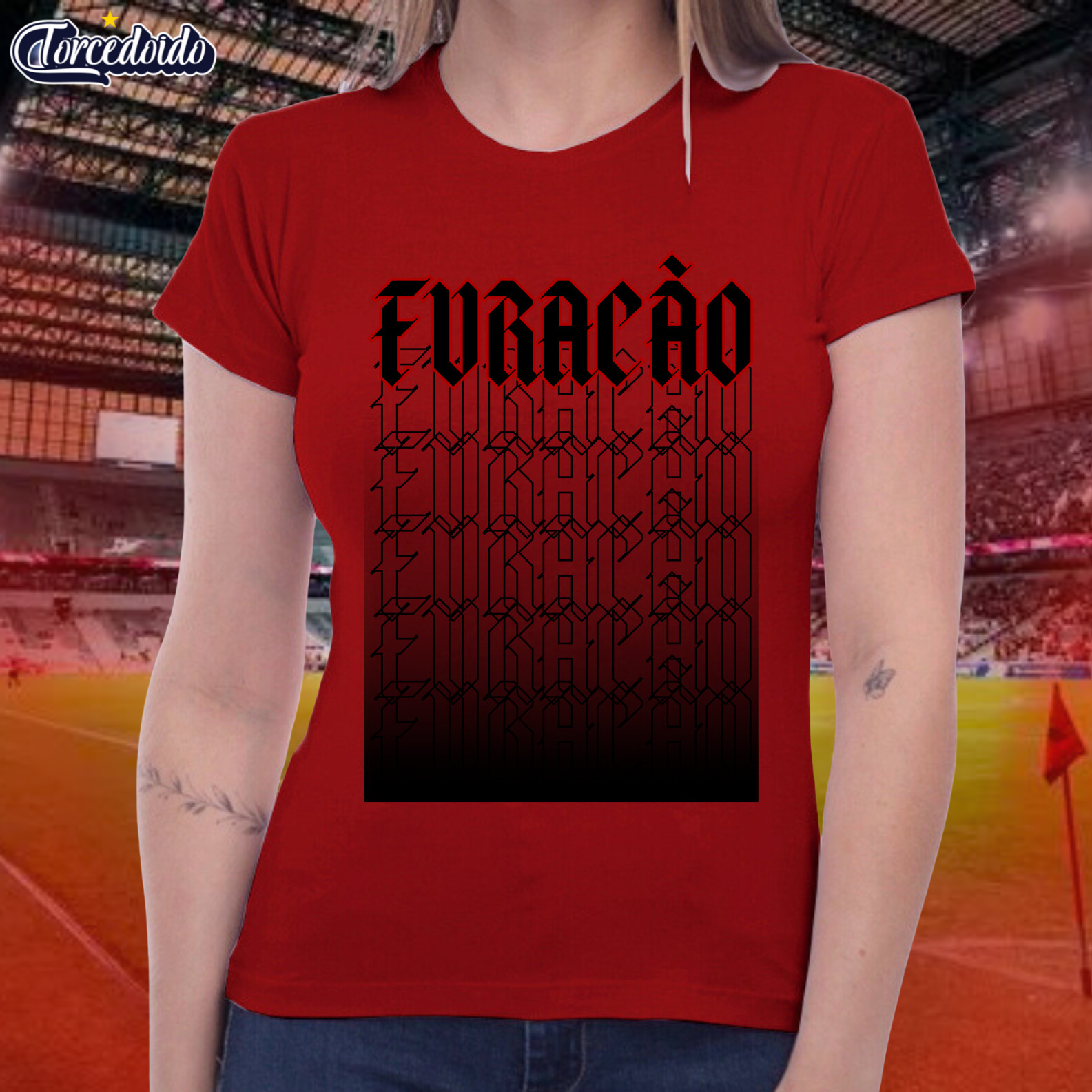 Camiseta Baby Look Gradiente - Athletico
