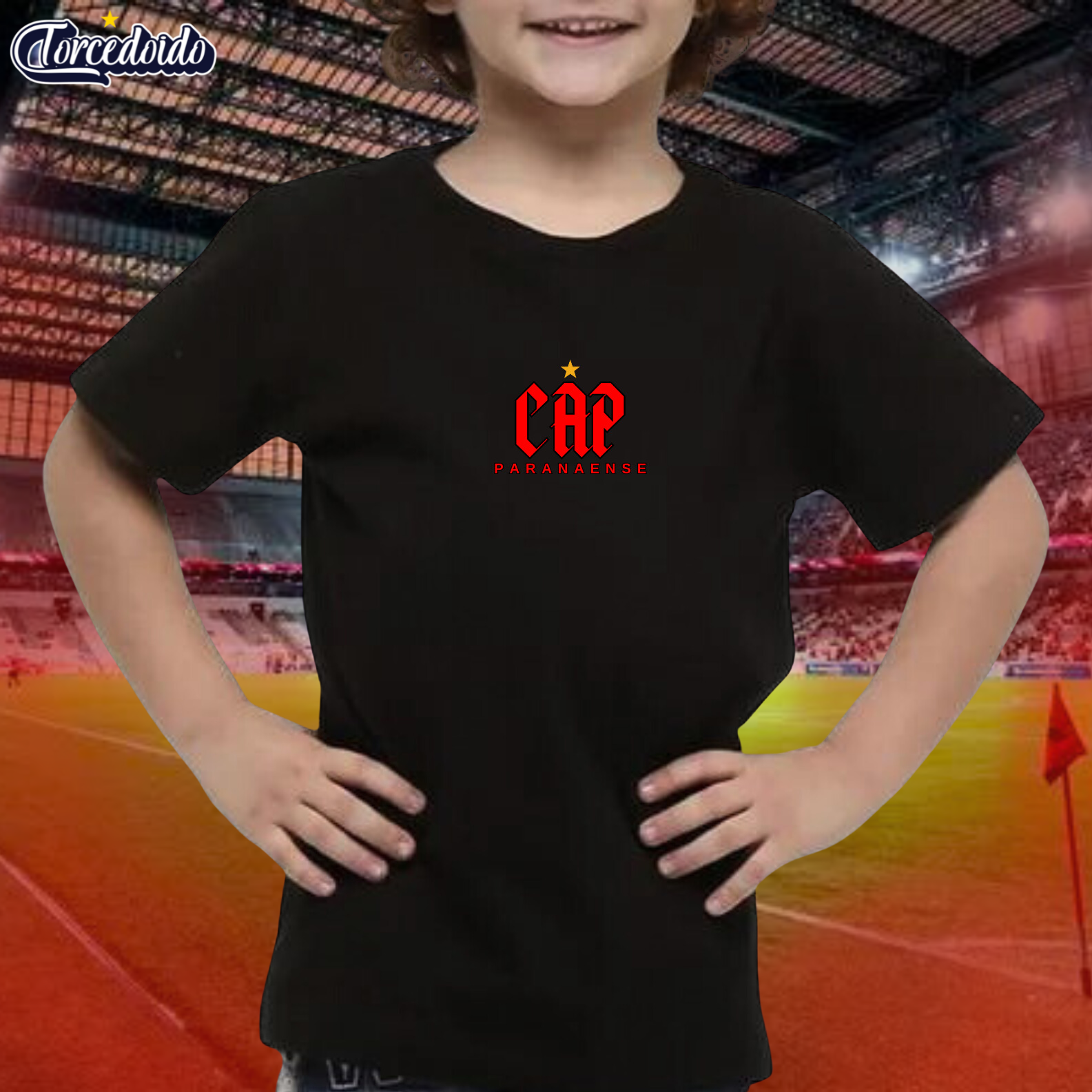 Camiseta Infantil Logo Central - Athletico