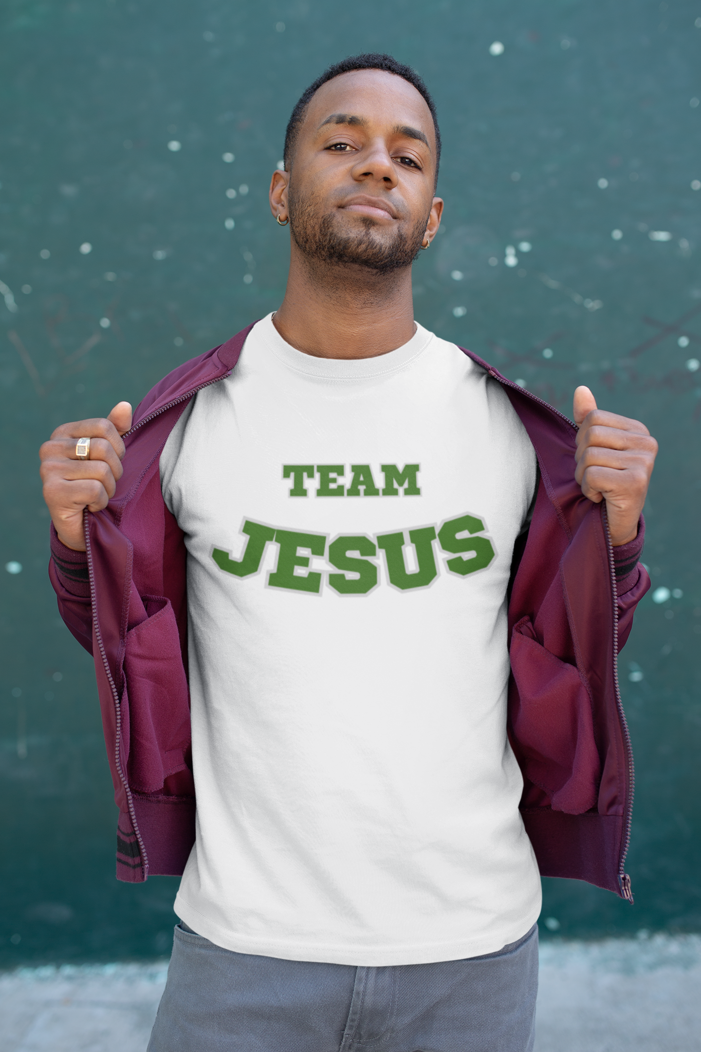 Nome do produto: Camiseta Masculina - Team Jesus