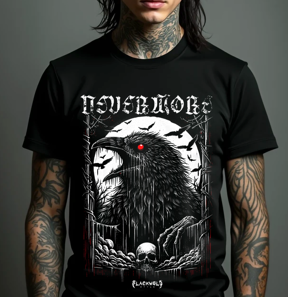 Camiseta - Nevermore (o Corvo - Poe)