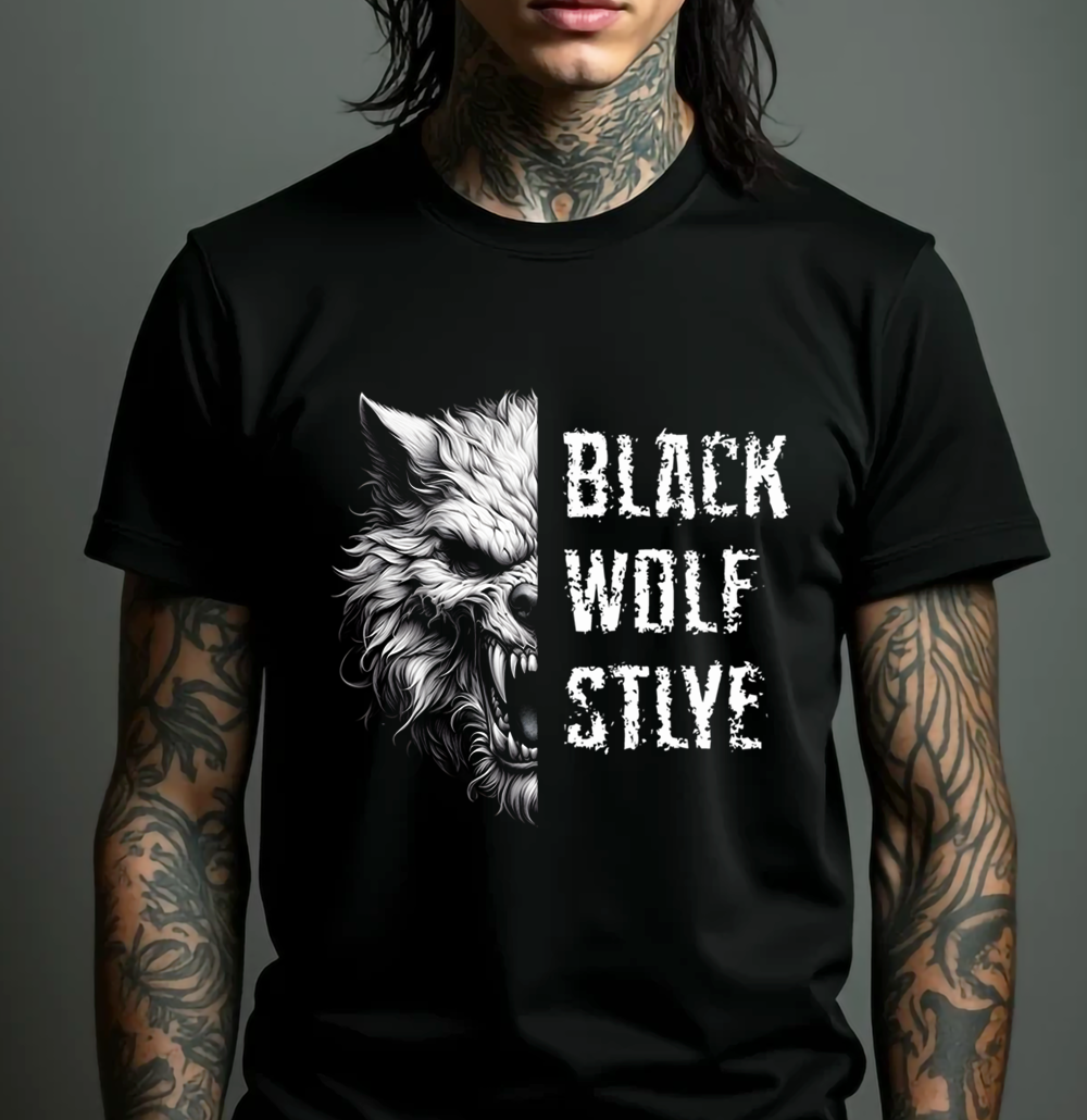 Camiseta - Black Wolf Werewolf
