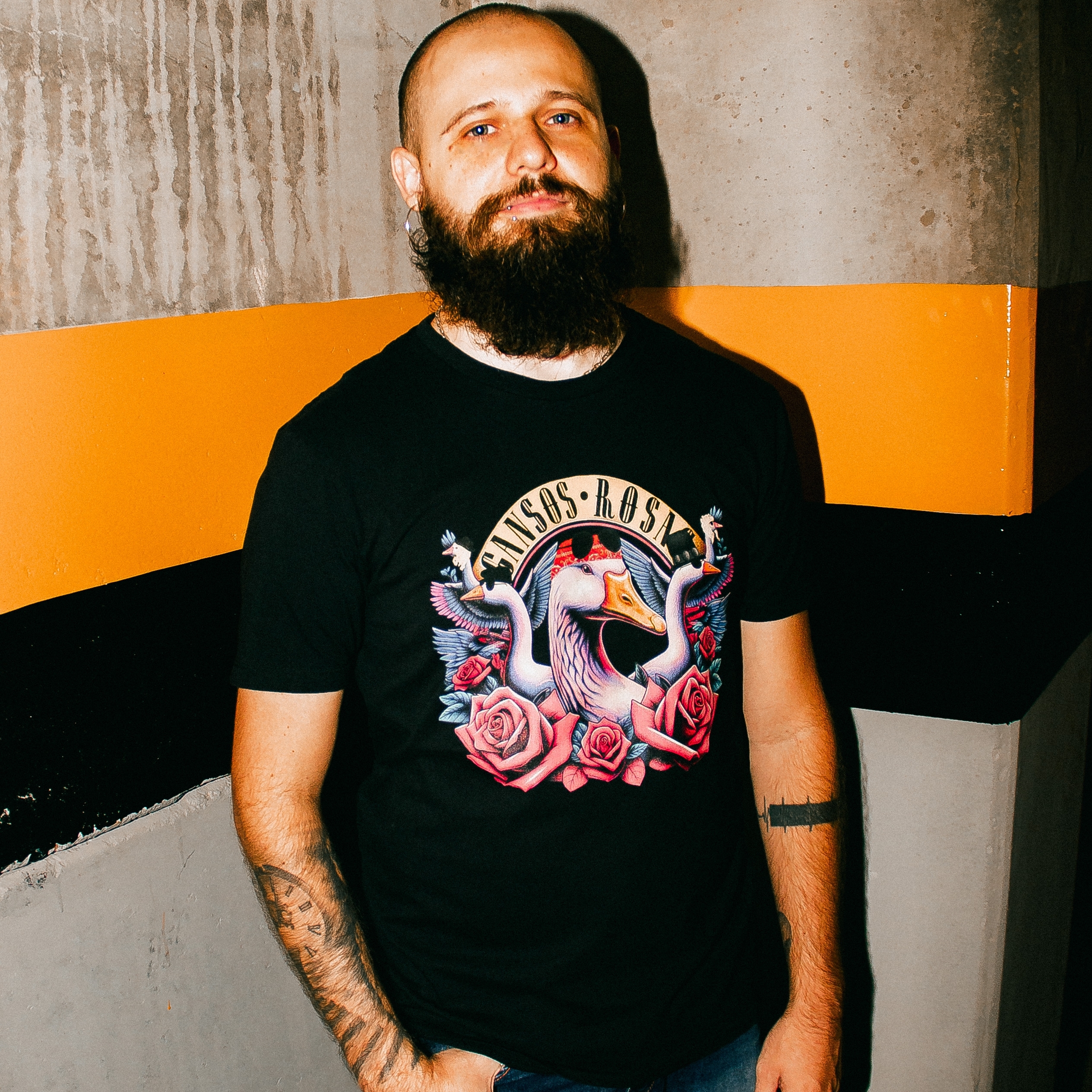 Nome do produto: Camiseta Gansos Rosas
