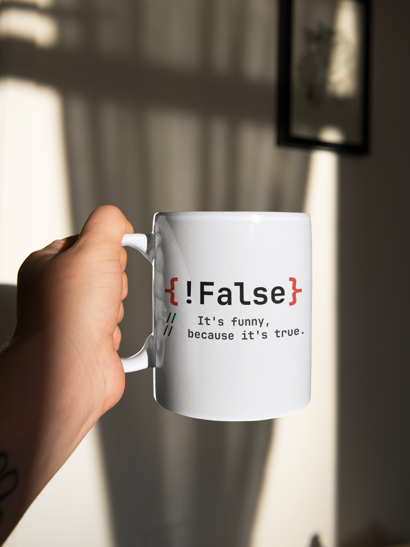 Caneca !False It's funny because it's true