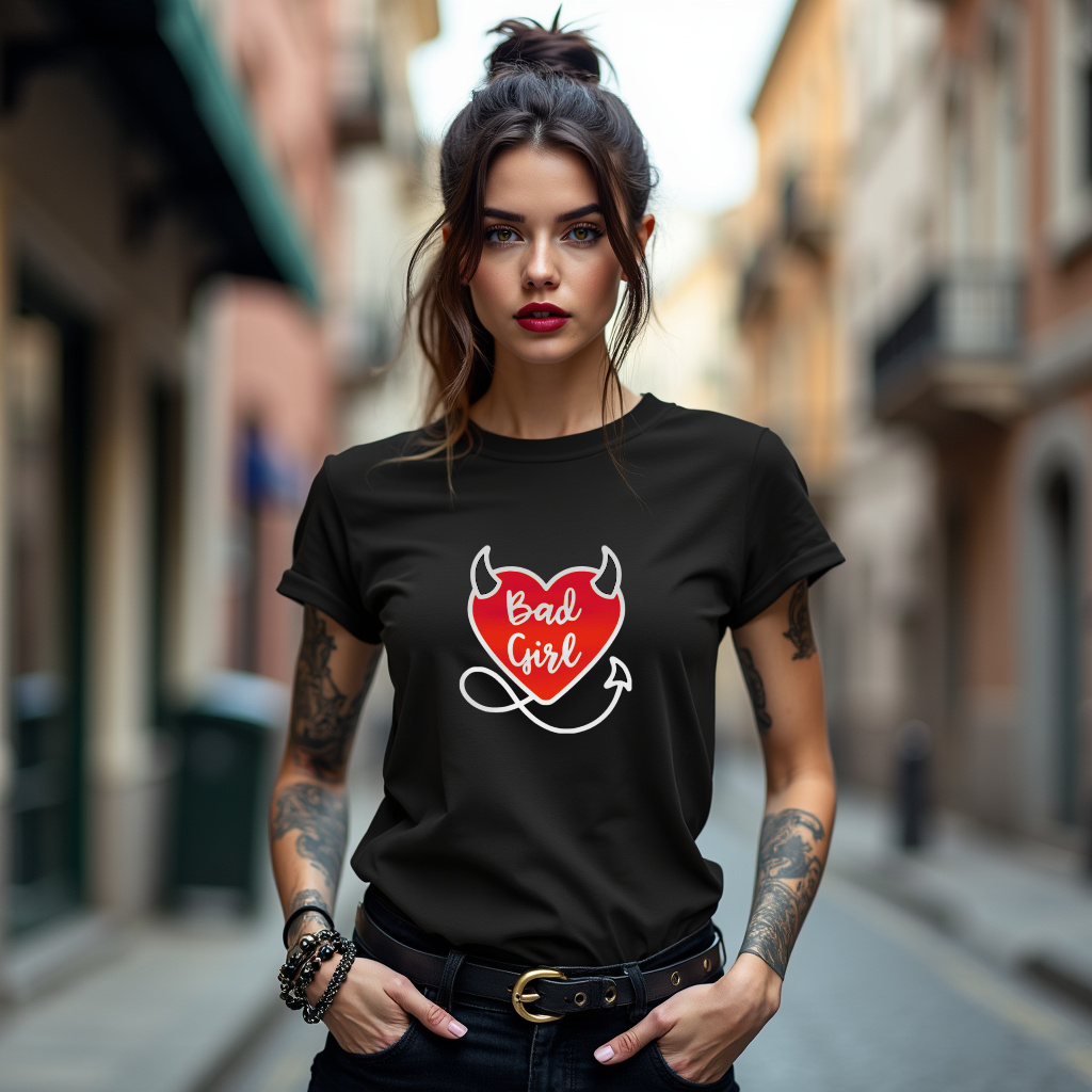 CAMISETA BASIC - BAD GIRL
