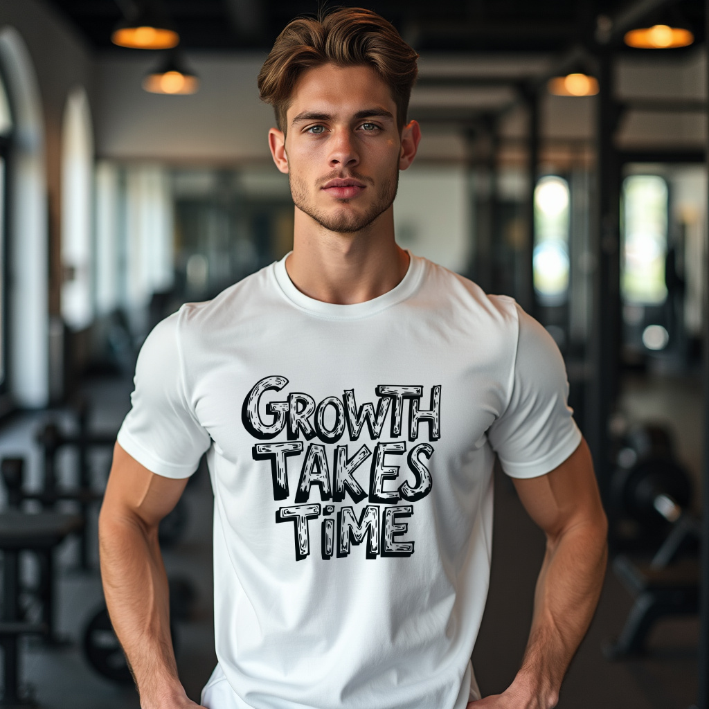CAMISETA BASIC - GROWTH TAKES TIME