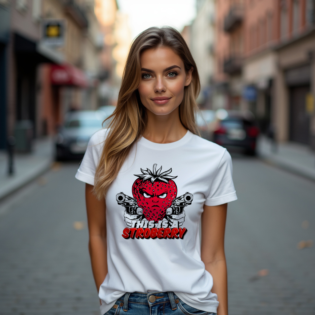 CAMISETA BASIC - THIS IS A STROBERRY