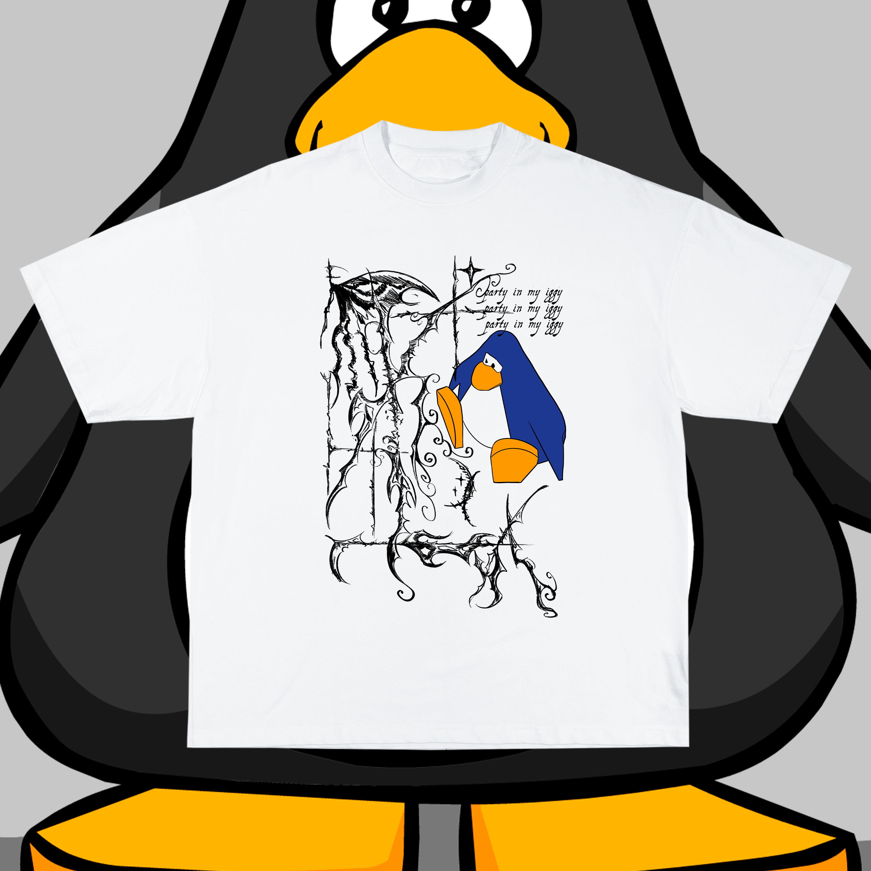 Nome do produto: Camiseta Oversized \'party in my iggy!\'