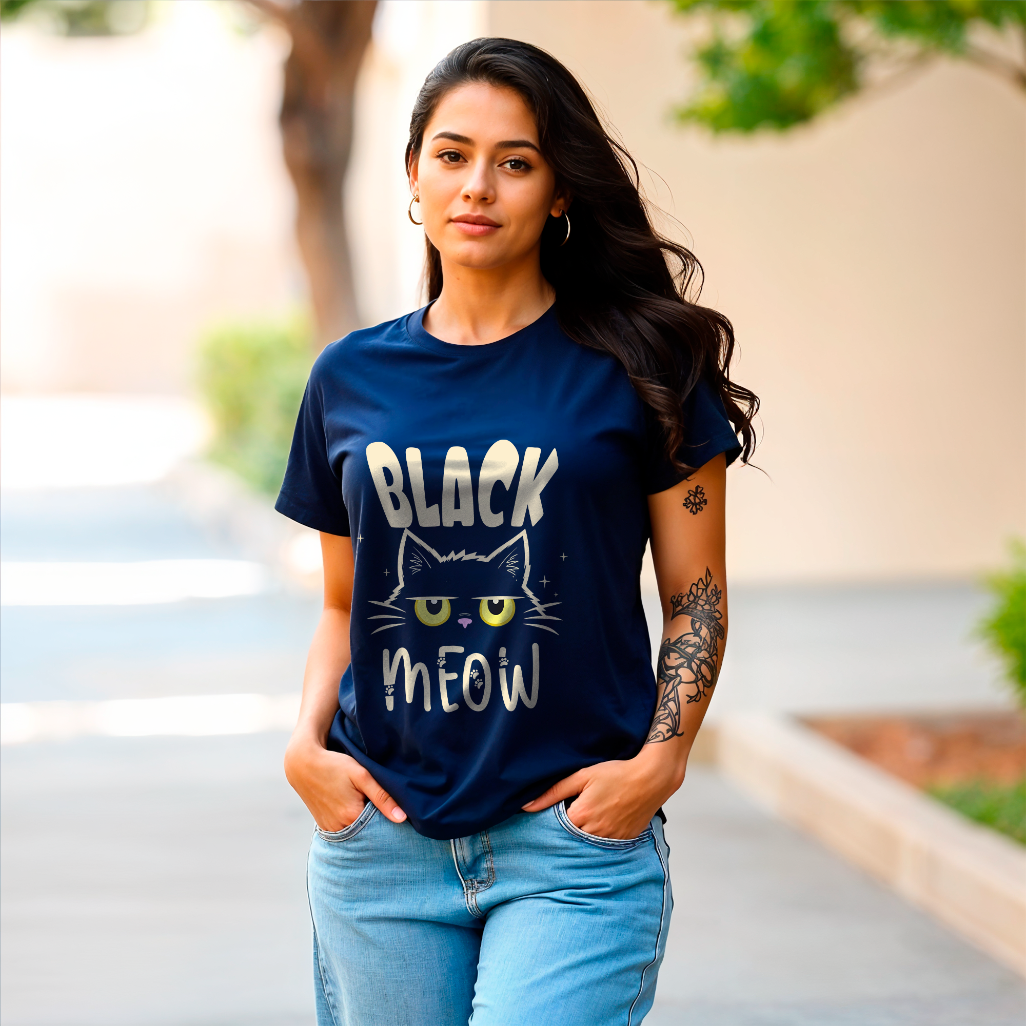 CAMISA BLACK MEOW 