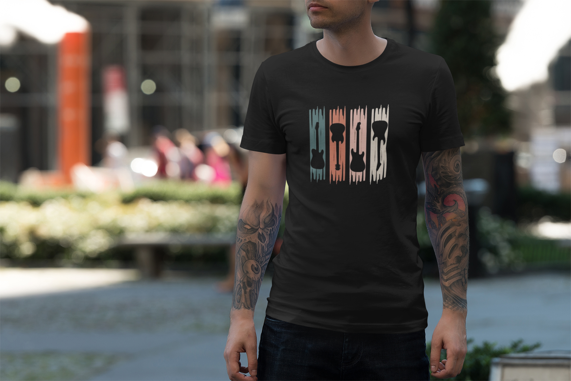 Camiseta STRIPES GUITAR