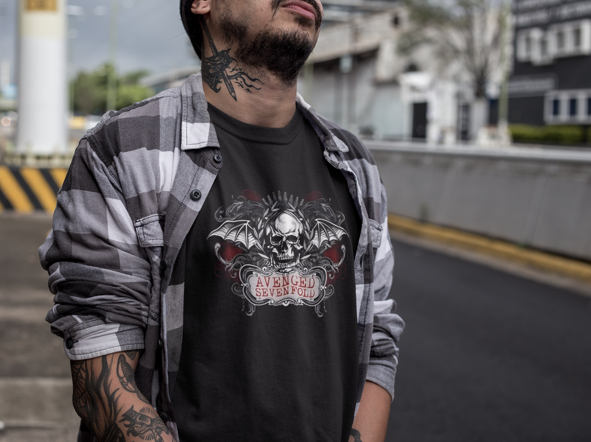 Camiseta AVENGED SEVENFOLD BAT
