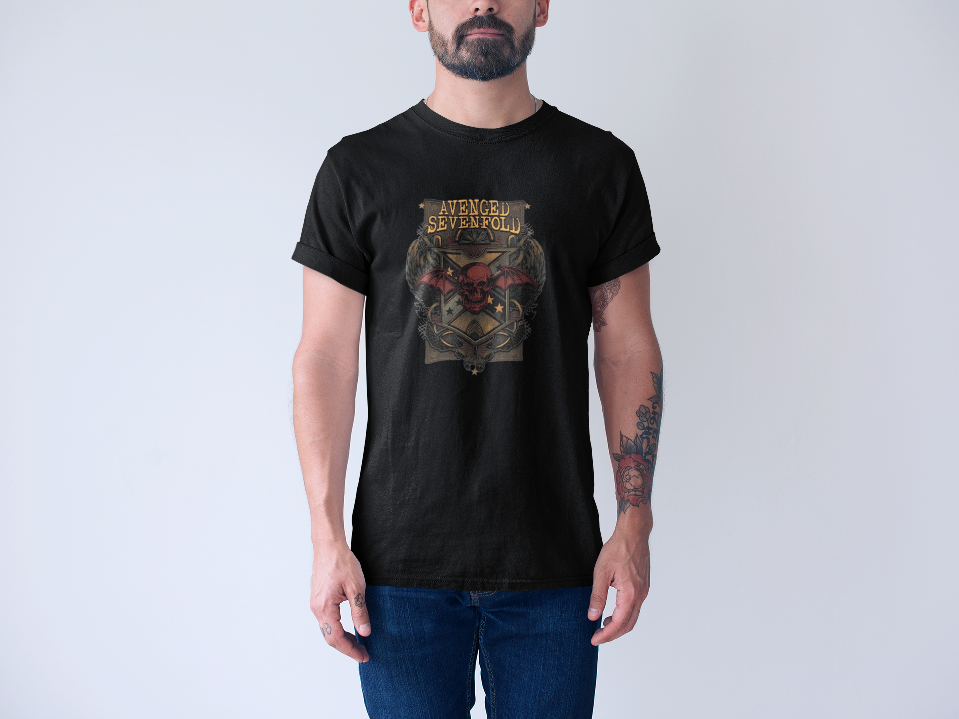 Camiseta AVENGED SEVENFOLD RED BAT