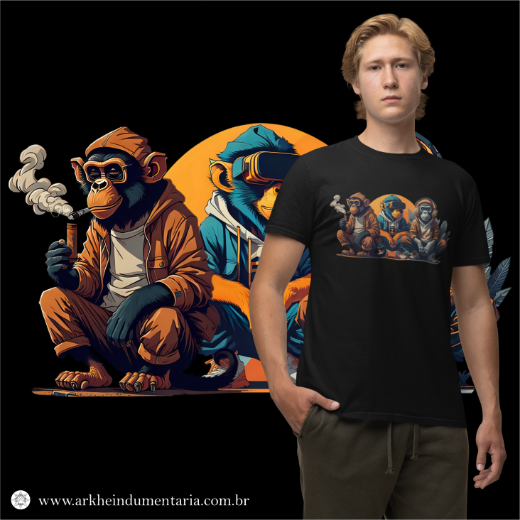 Os Três Macacos Sábios Modernos [UNISEX]
