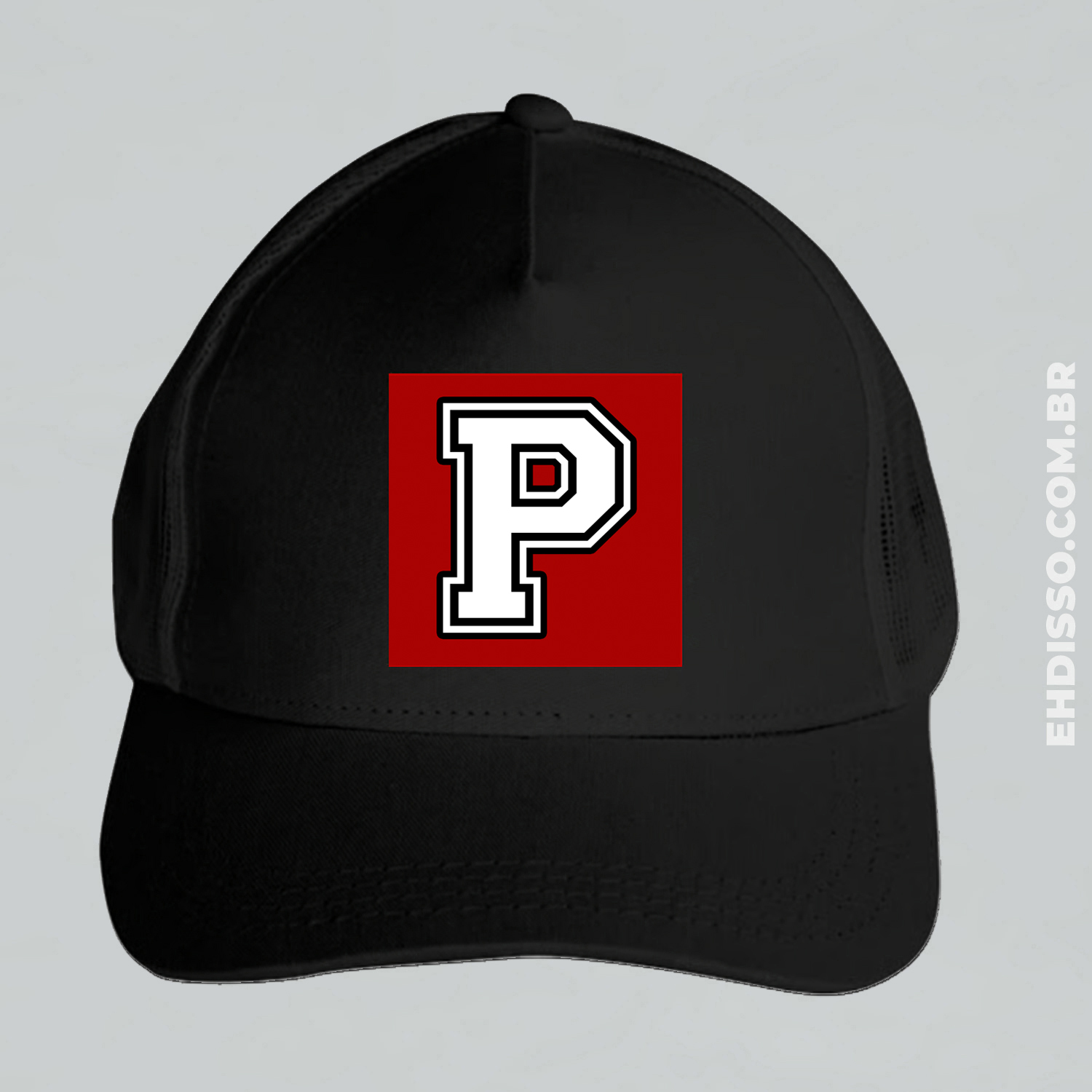Boné Letra P Inicial Nome Alfabeto | Boné com Letra