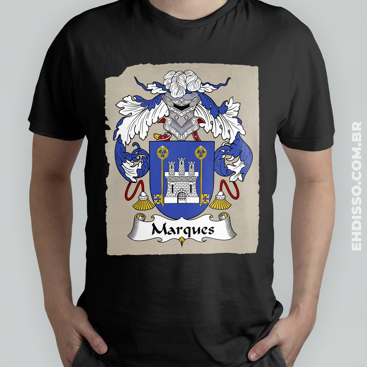 Brasão Família Marques Origem Historia Camiseta Sobrenome
