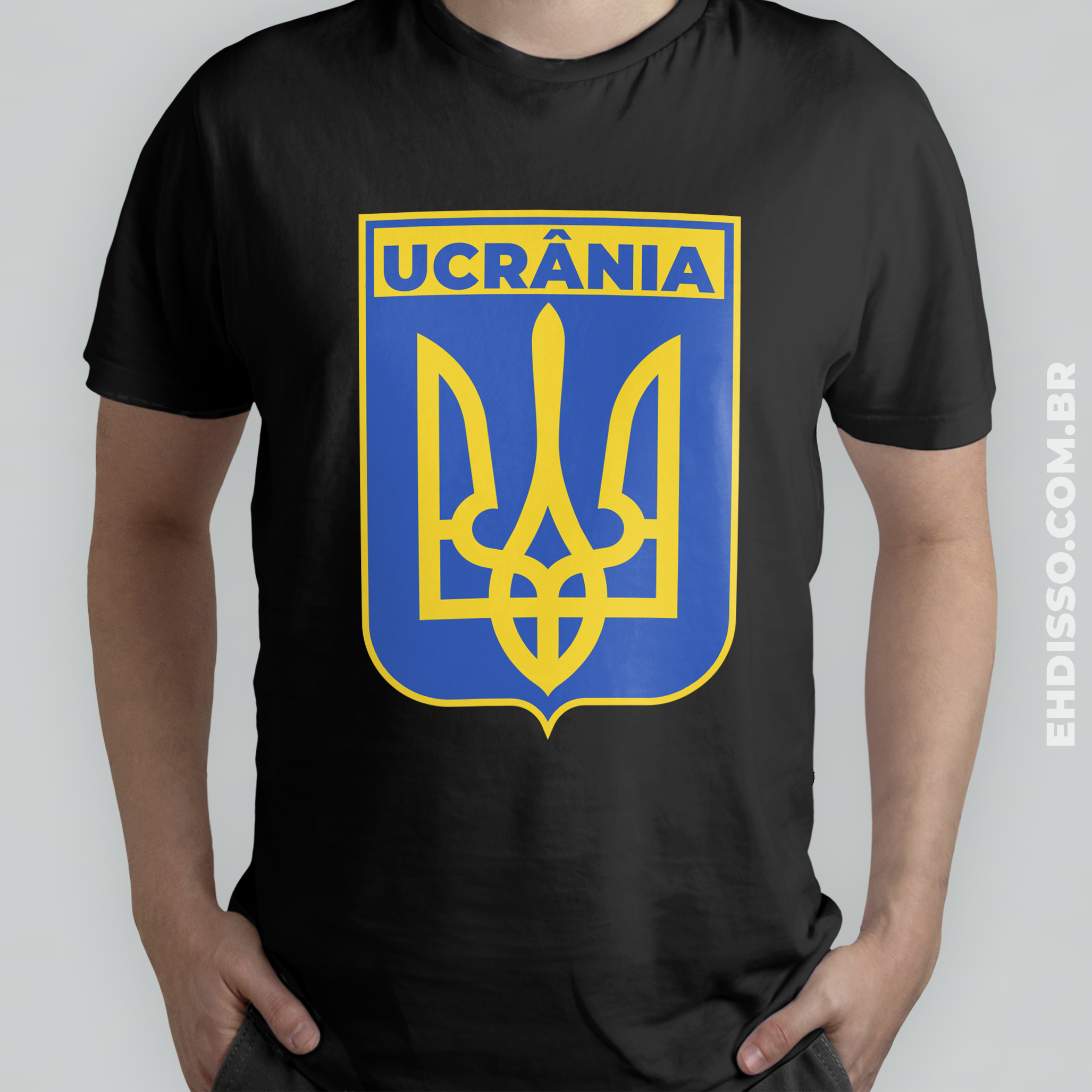 Brasão Bandeira Ucrânia | Camiseta Bandeira Países