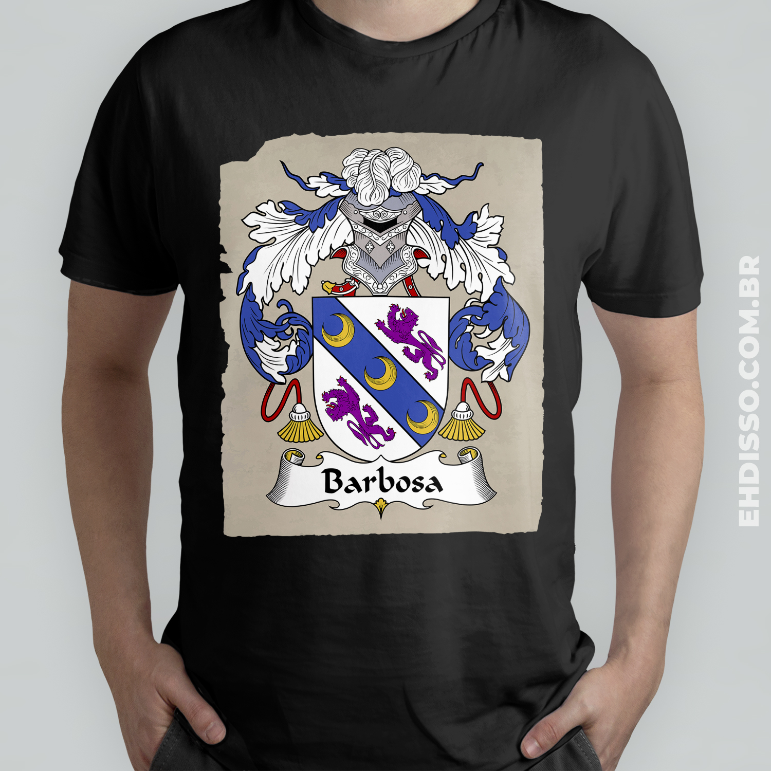Brasão Família Barbosa Origem Historia | Camiseta Sobrenome