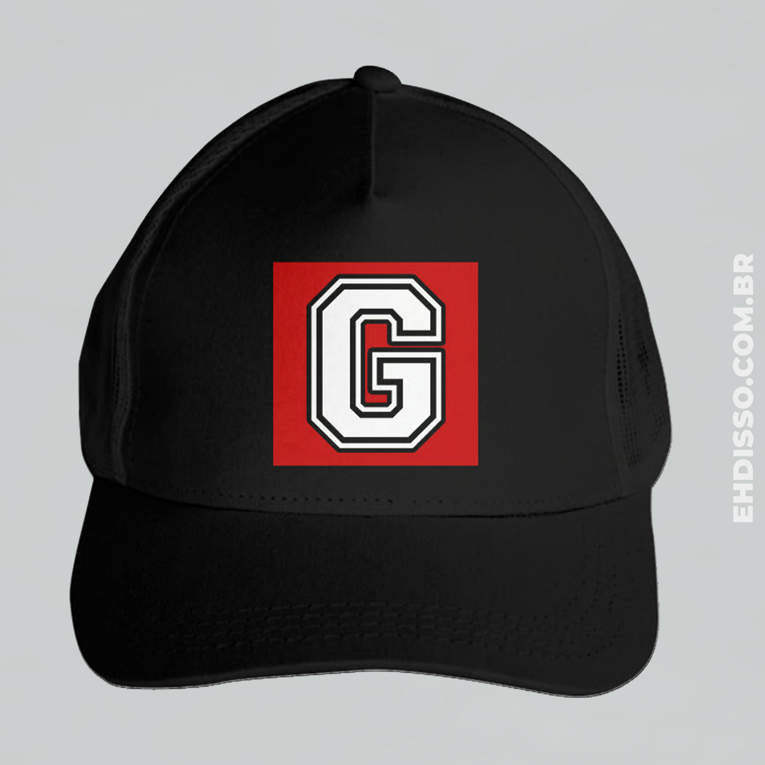 Boné Letra G Inicial Nome Alfabeto Trucker Telinha