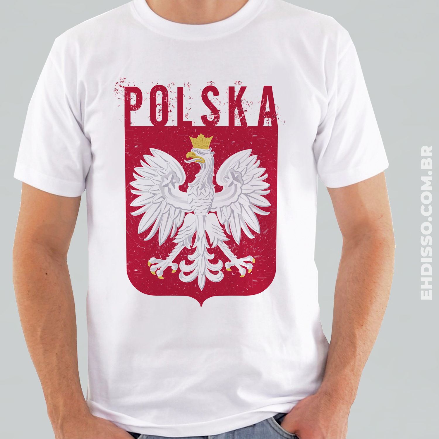 Polônia Polska Camiseta Brasão Águia Poland