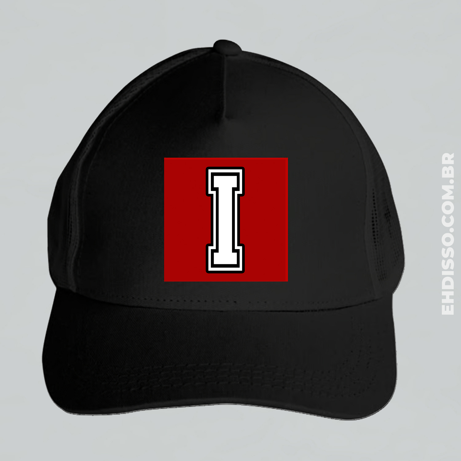 Boné Letra I Alfabeto Inicial Nome Trucker Americano Telinha