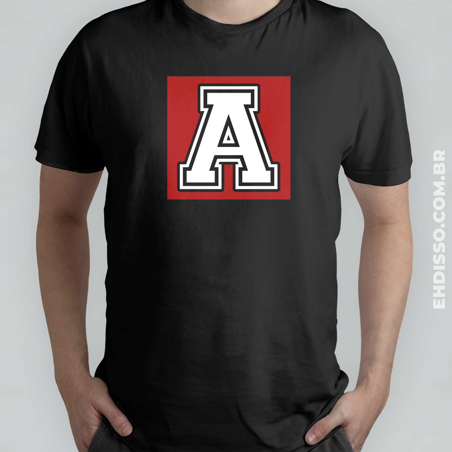 Letra A Alfabeto |  Camiseta com Letra 