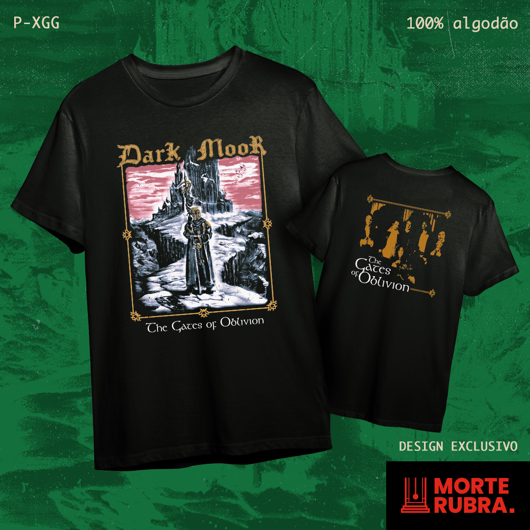 T-Shirt Quality Dark Moor - The Gates of Oblivion em Morte Rubra