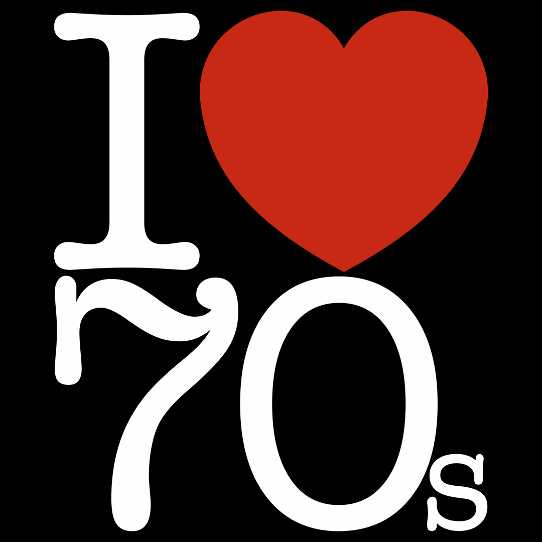 CAMISETA I LOVE 70S