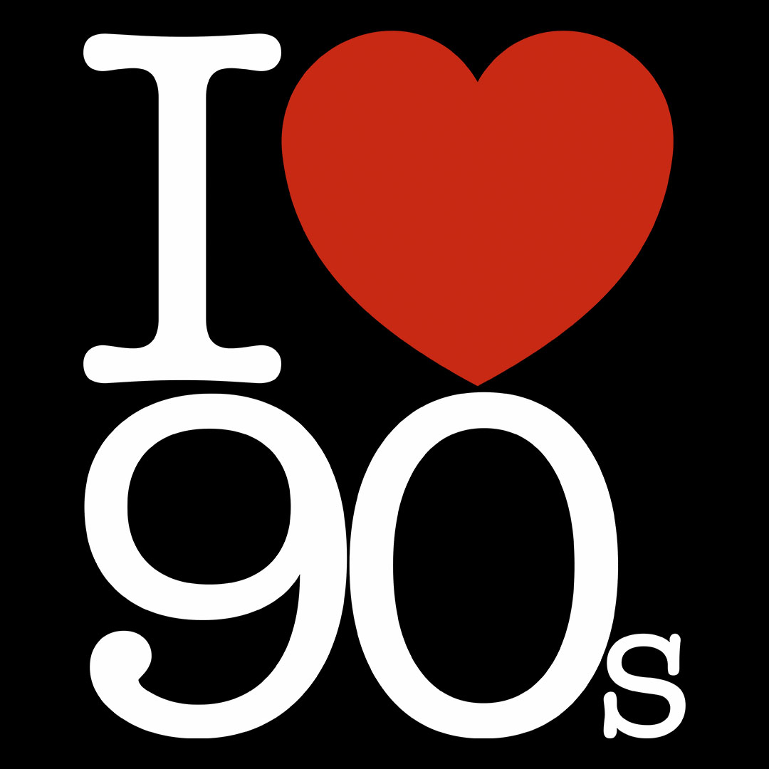 CAMISETA I LOVE 90S (dark t-shirt)