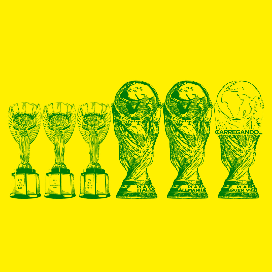 CAMISETA TAÇA CARREGANDO (estampa verde)