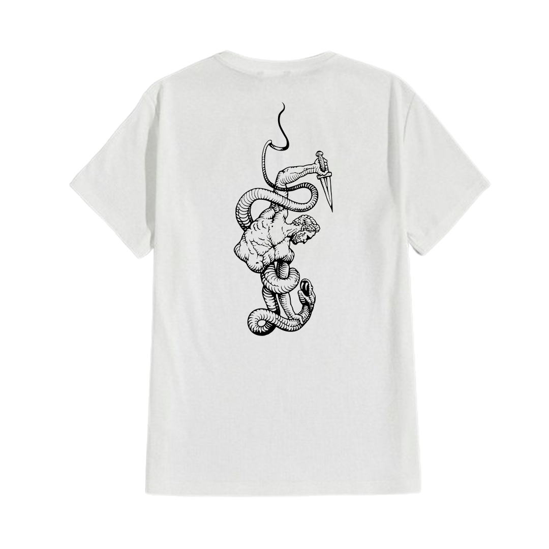 Camiseta Branca Homem x Cobra