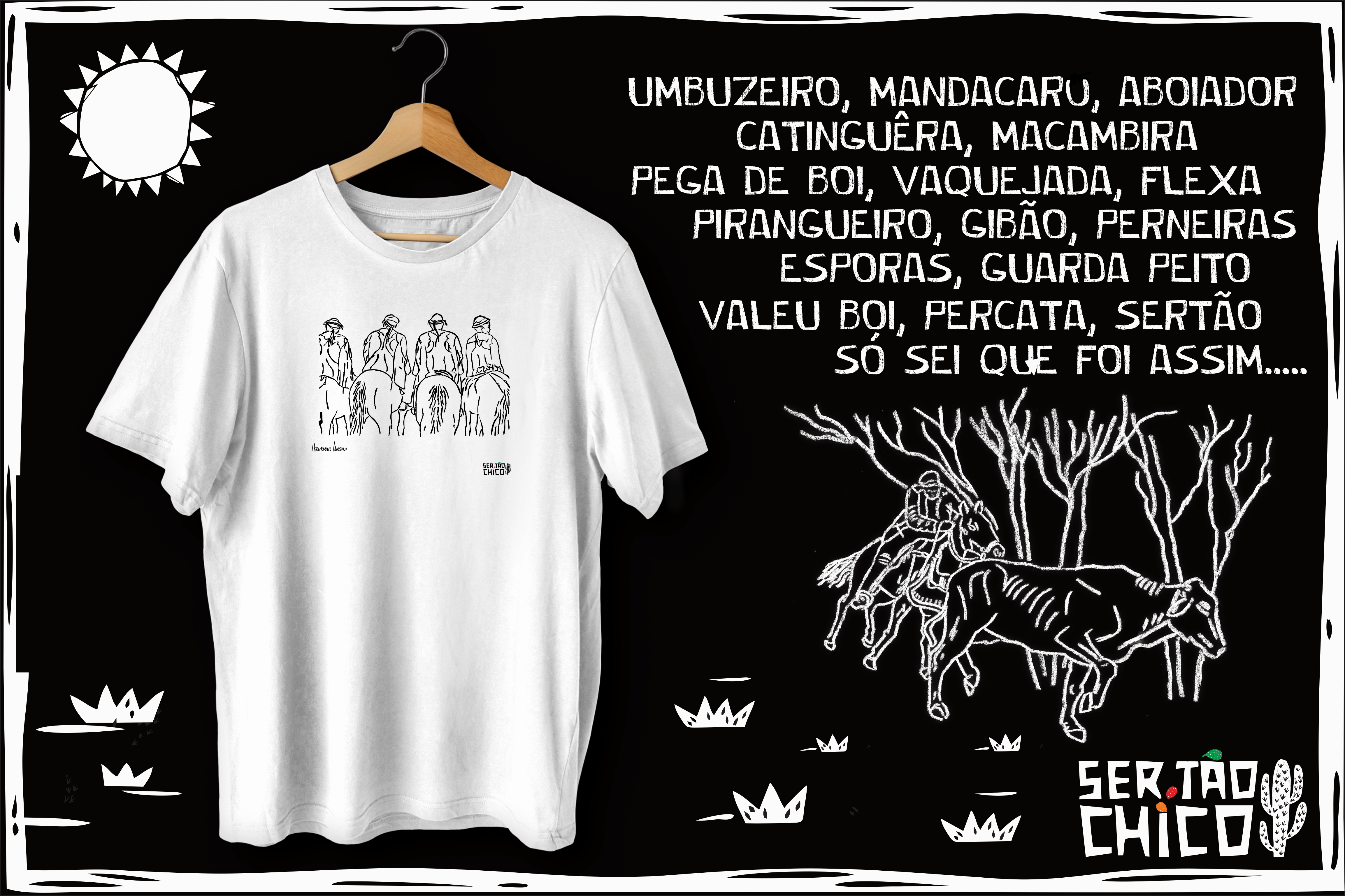  GRAVURA -  4 vaqueiros