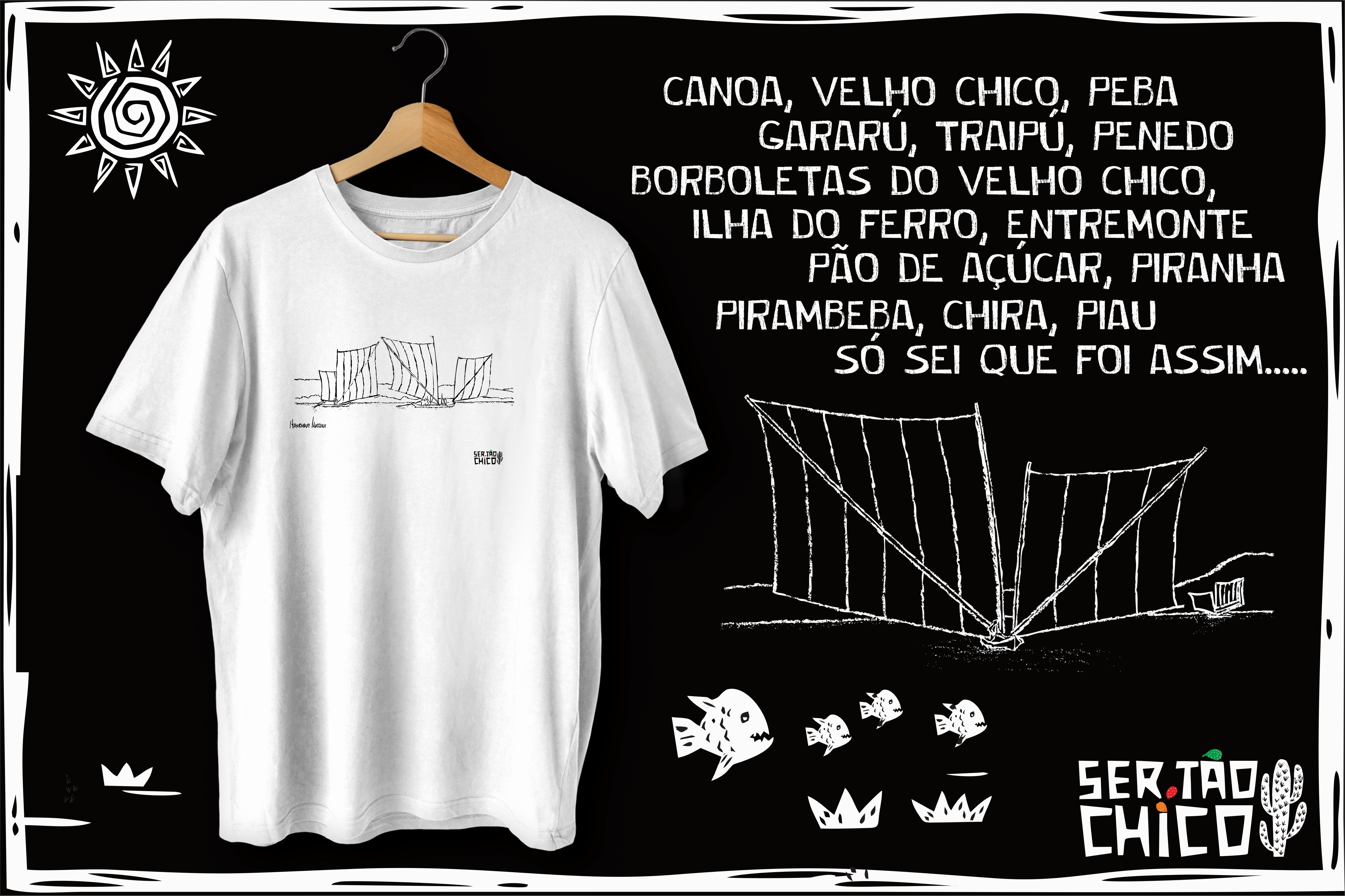 BORBOLETAS DO VELHO CHICO / GRAVURA - CANOA (1)