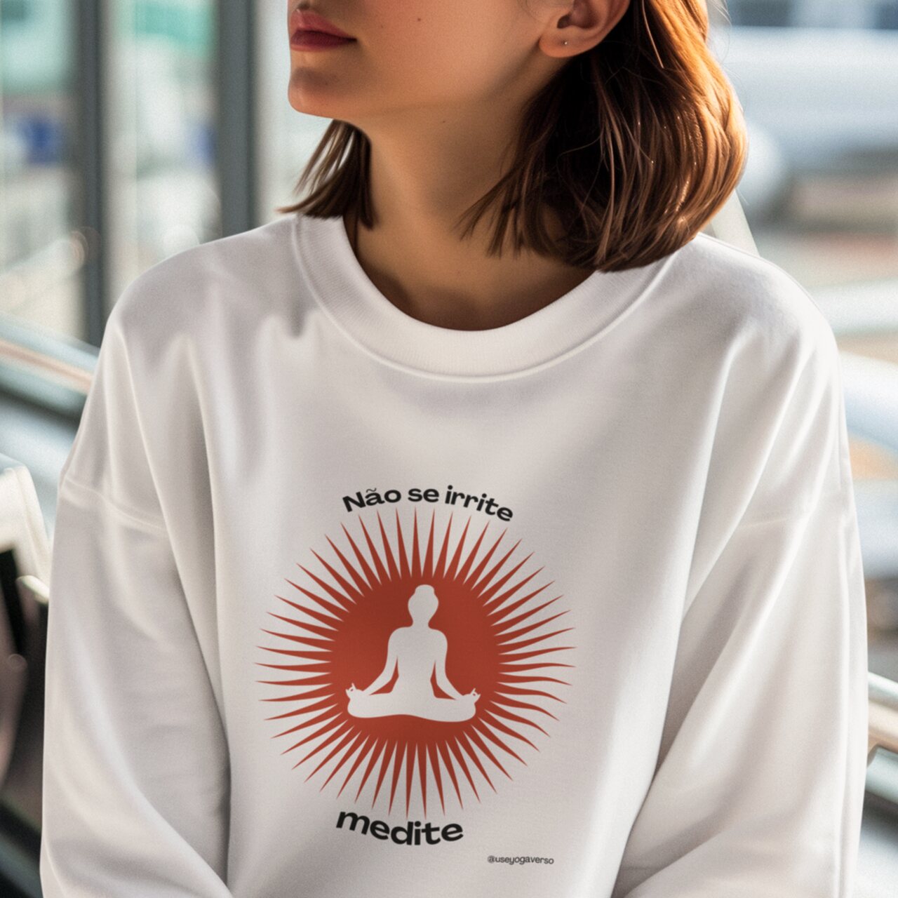 Moletom Yoga - Não se irrite, medite!