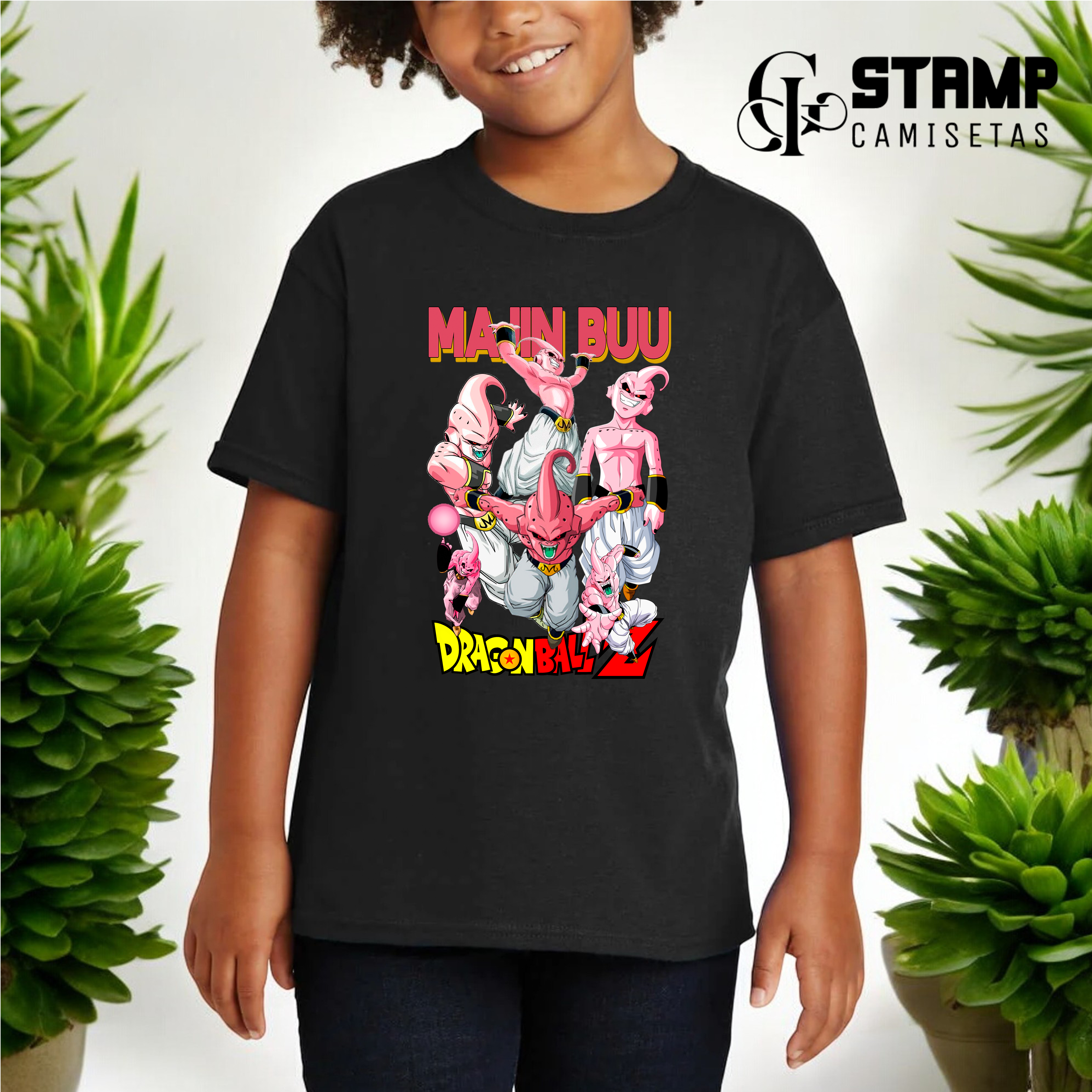 Camiseta Infantil 10/14 anos Dragon Ball Z Ma Jin Buu