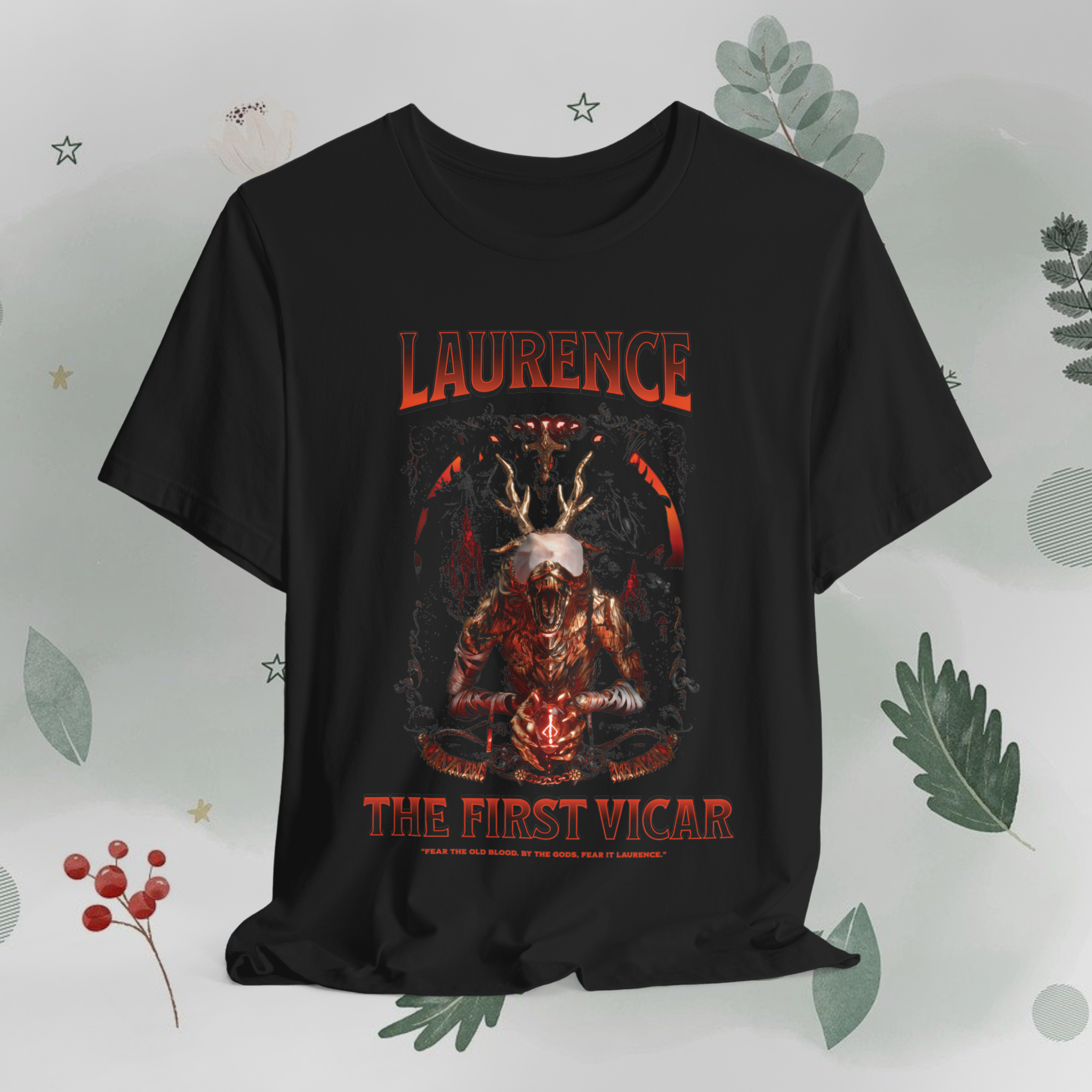 T-Shirt Classic Camiseta Dark Souls, Sif The Great Grey Wolf em