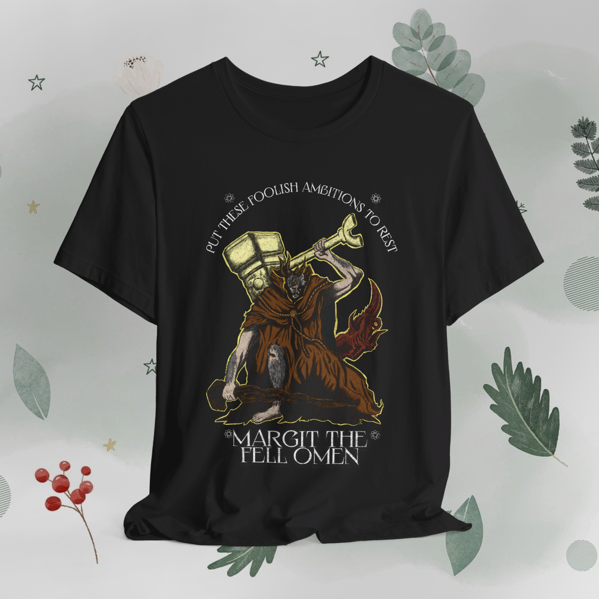 T-Shirt Classic Camiseta Dark Souls, Sif The Great Grey Wolf em