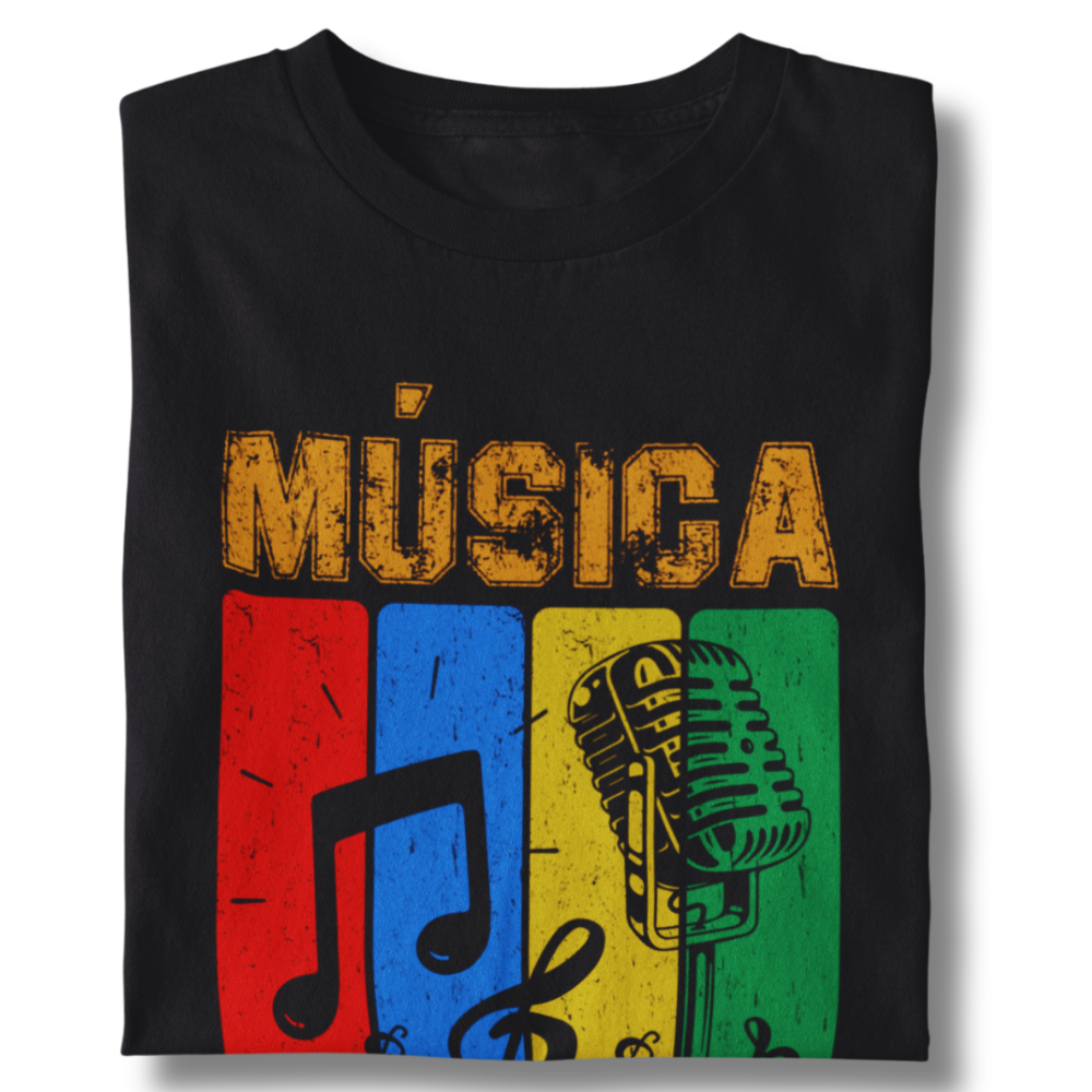 Camiseta Unissex Música É Minha Terapia