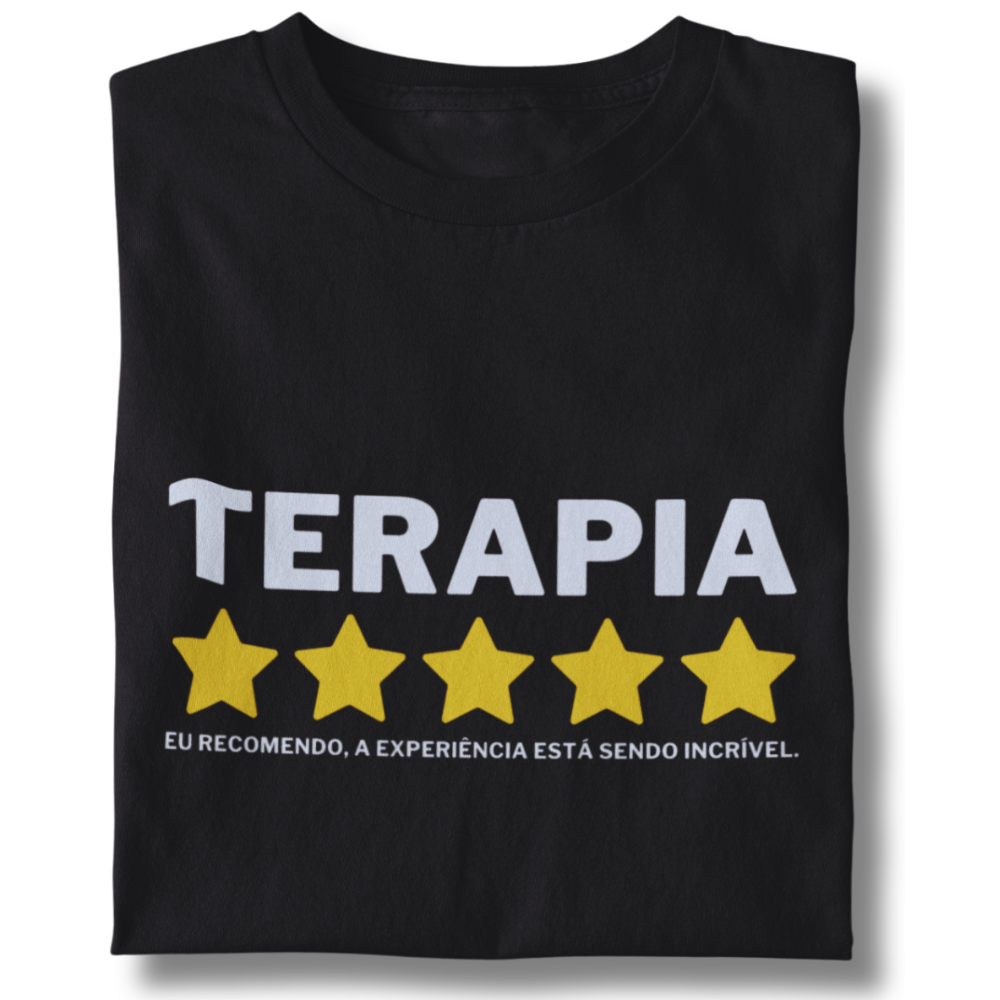 Camiseta Unissex - Terapia - Eu Recomendo