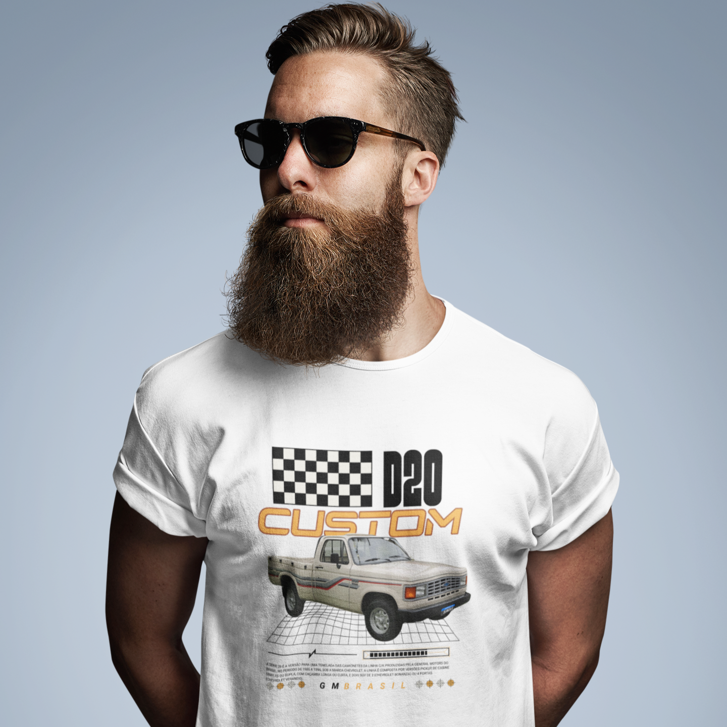 Camiseta D20 Custom Branca