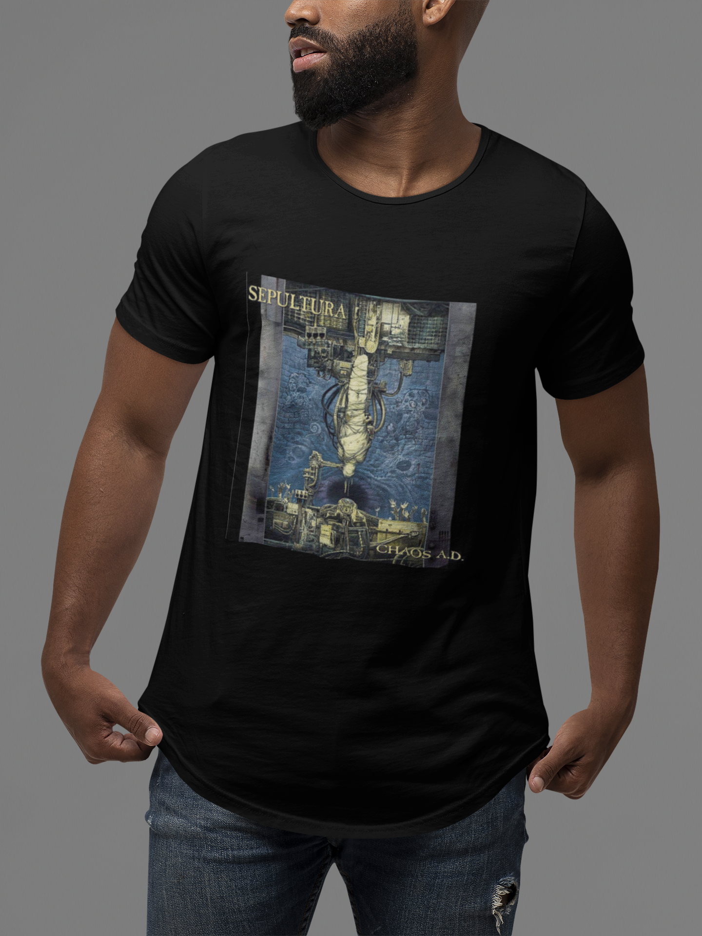 CAMISETA DISCOGRAFIA SEPULTURA CHAOS A.D.