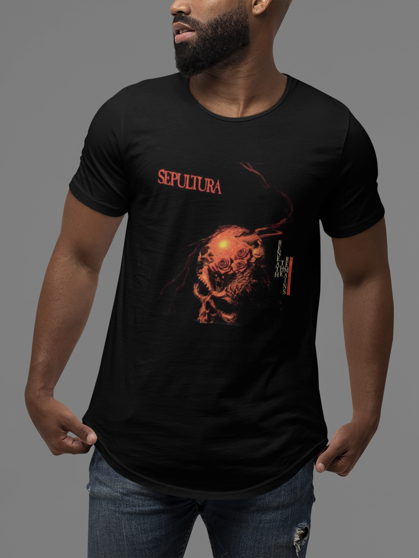 CAMISETA DISCOGRAFIA SEPULTURA BENEATH THE REMAINS